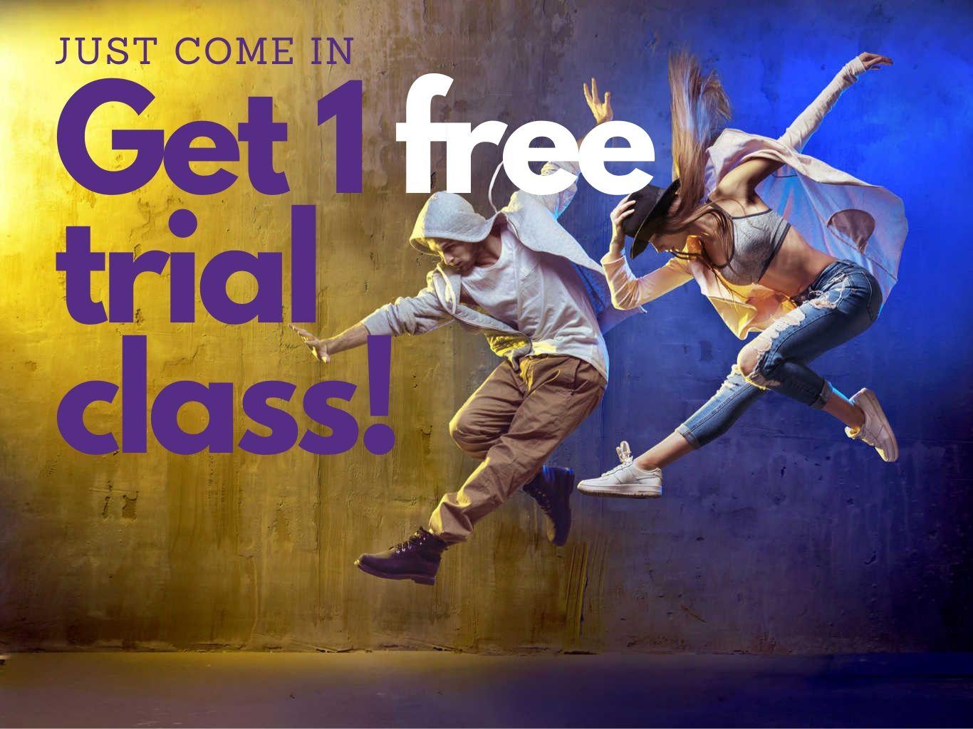 Get 1 free trial class!